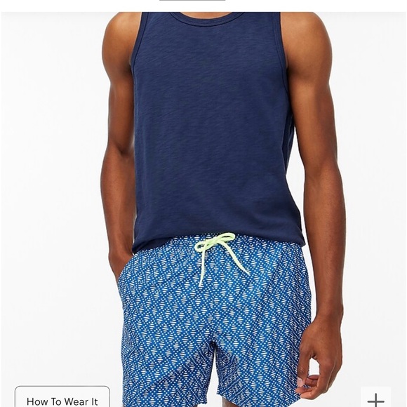 NEW J. Crew 6" printed swim trunk - Picture 4 of 9